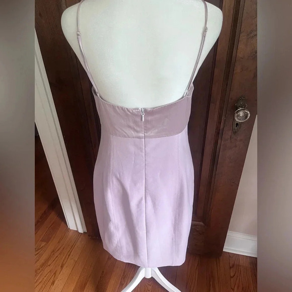 Cinq à Sept Purple Sleeveless Cowl Neck Shift Dress Women Size 10 - Picture 5 of 9